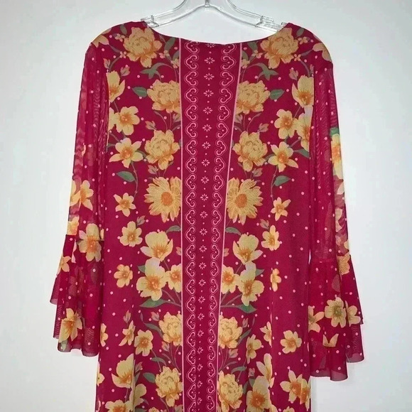 Allison Brittney Bell Sleeve Floral Dress - Picture 8 of 10